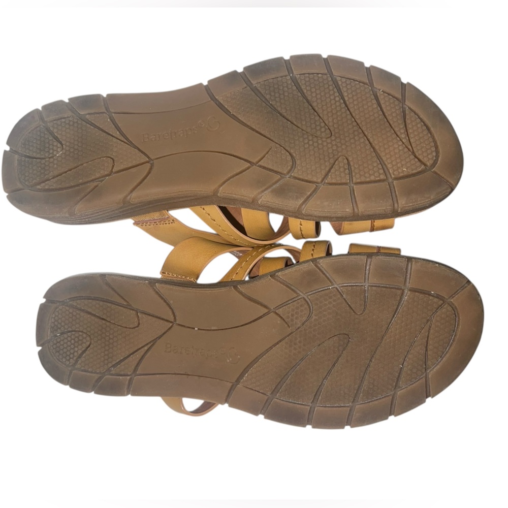 Baretraps Cassy Camel Strappy Slides. Vegan leather, size 8M GUC - Picture 7 of 9